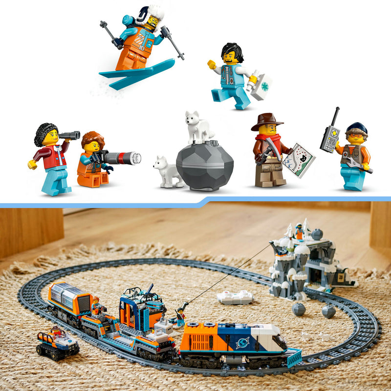 Afbeelding laden in galerijviewer, Lego city onderzoekstrein op de noordpool voertuig speelgoed - 60470
