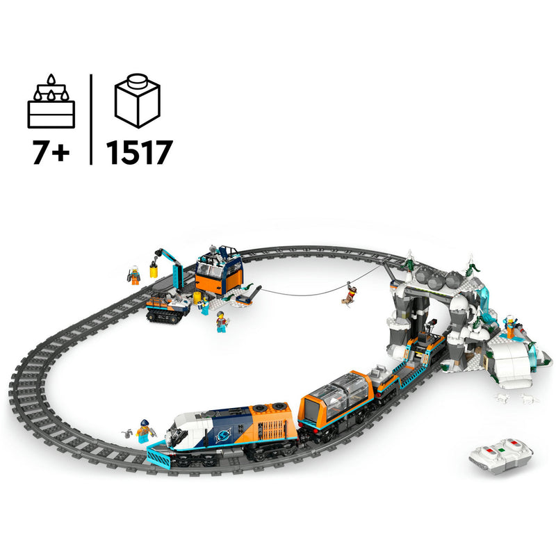 Afbeelding laden in galerijviewer, Lego city onderzoekstrein op de noordpool voertuig speelgoed - 60470
