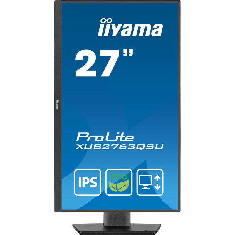 Afbeelding laden in galerijviewer, Iiyama prolite xub2763qsu-b1 27 monitor (zwart, hdmi, displayport, 2x usb-a, usb-b)
