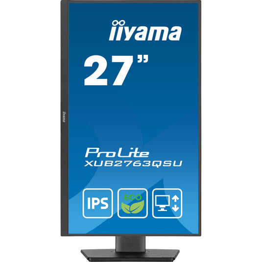 Iiyama prolite xub2763qsu-b1 27 monitor (zwart, hdmi, displayport, 2x usb-a, usb-b)