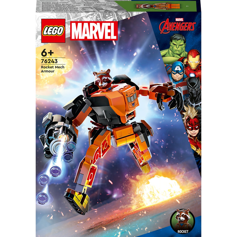 Afbeelding laden in galerijviewer, Lego marvel - rocket mechapantser constructiespeelgoed (76243)
