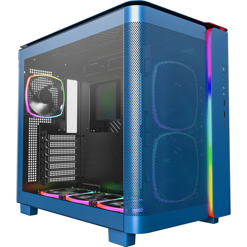Afbeelding laden in galerijviewer, Montech king 95 pro midi tower behuizing (blauw | 2x usb-a | 1x usb-c | rgb | tempered glass)

