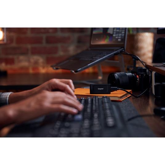 Externe ssd-schijf kingston type-c zwart sxs1000 2000g 2 tb