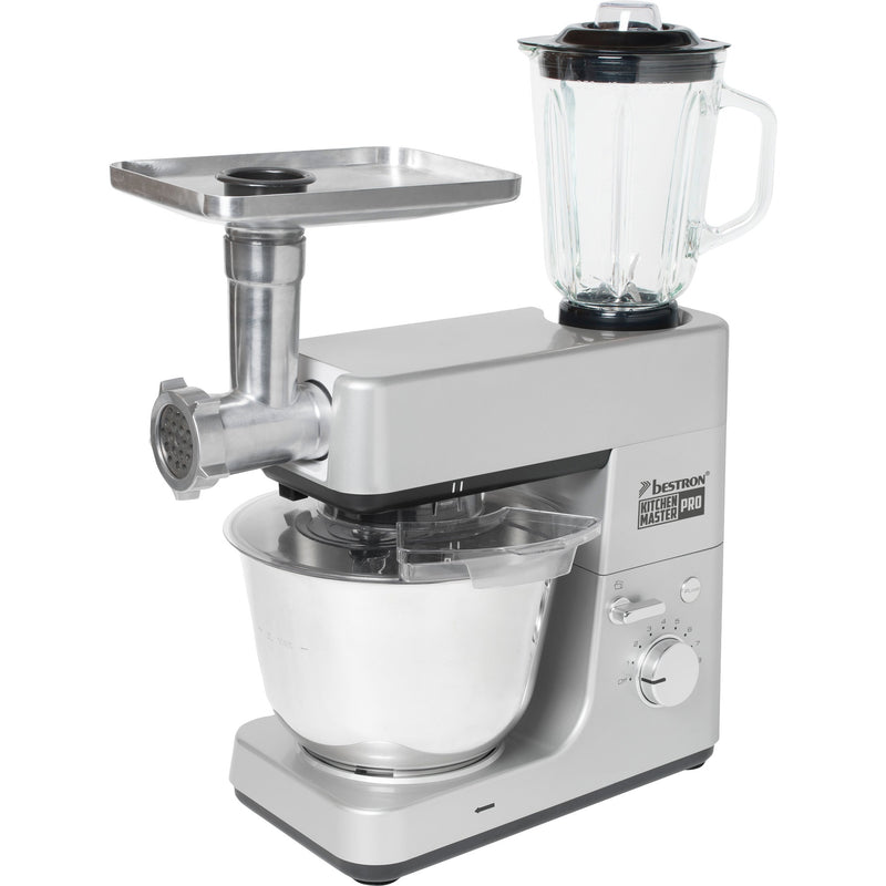 Afbeelding laden in galerijviewer, Bestron akm1600s 4-in-1 keukenmachine kitchen master pro (zilver)
