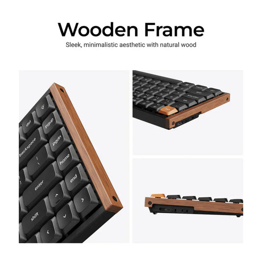Keychron k3 max se qmk wireless custom mechanical keyboard (zwart, us lay-out (qwerty), milk pom banana, 75%, rgb, hot swap, 2.4 ghz | bluetooth 5.3 | usb-c)