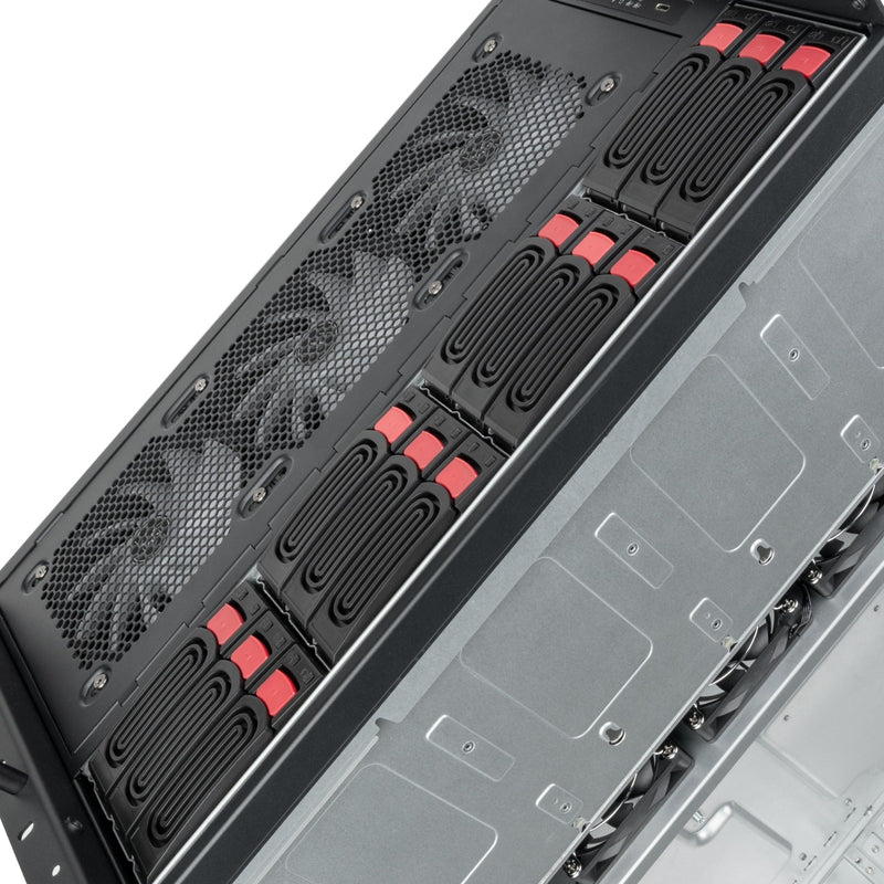 Afbeelding laden in galerijviewer, Silverstone rm61-312, rack, serverbehuizing (zwart | 6u)
