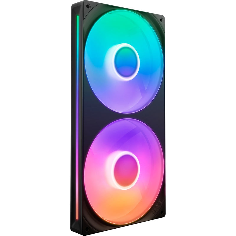 Afbeelding laden in galerijviewer, Nzxt f280 rgb core case fans (zwart, 2 stuks, 280 x 140 x 26 mm)
