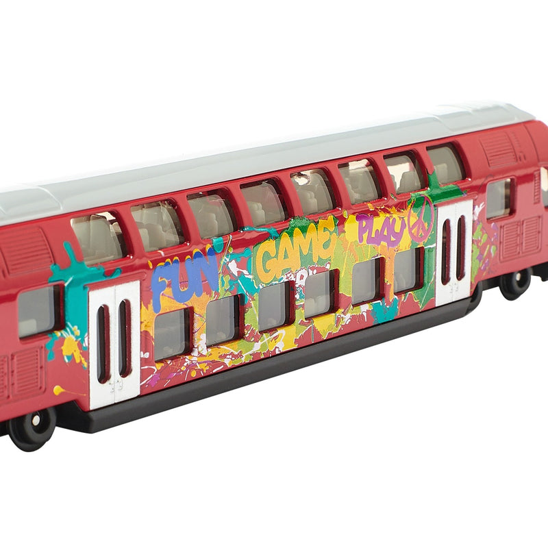 Afbeelding laden in galerijviewer, Siku super - dubbeldekker trein modelvoertuig (schaal 1:87)
