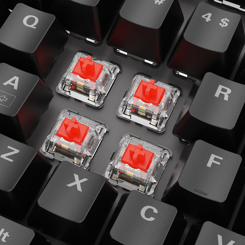 Afbeelding laden in galerijviewer, Sharkoon skiller sgk20 rgb mechanisch gaming toetsenbord (zwart, us lay-out (qwerty), huano red, 100%, rgb)
