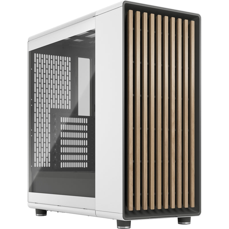 Afbeelding laden in galerijviewer, Fractal design north midi tower behuizing (wit houtkleur | 2x usb-a | 1x usb-c | tempered glass)
