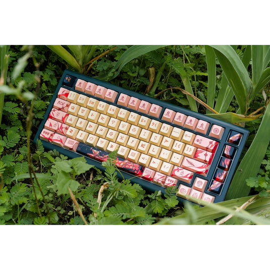 Ducky year of the snake 2025 limited edition rgb mechanisch gaming toetsenbord (zwart, us lay-out (qwerty), cherry mx2a brown, 75%, rgb, pbt dye-sub keycaps, hot-swap)