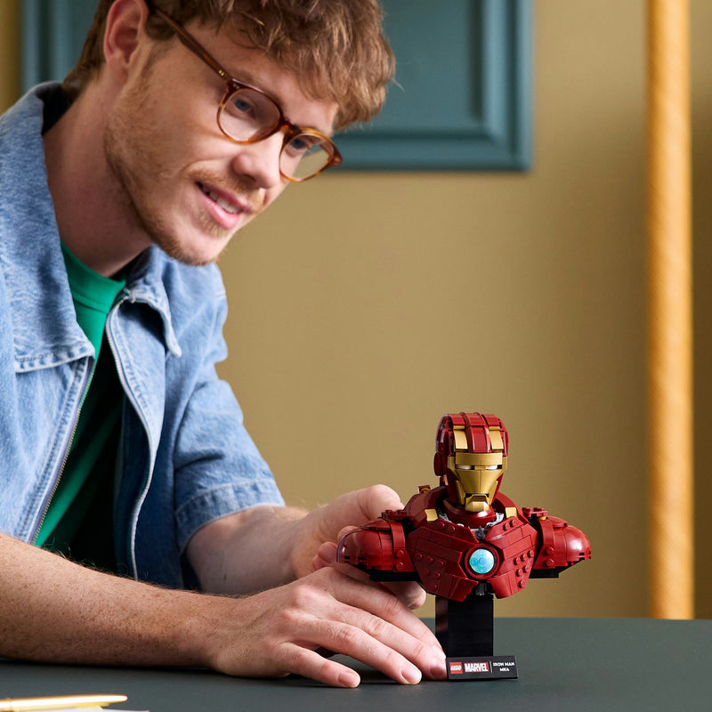 Afbeelding laden in galerijviewer, Lego marvel - iron man mk4 buste constructiespeelgoed (76327)
