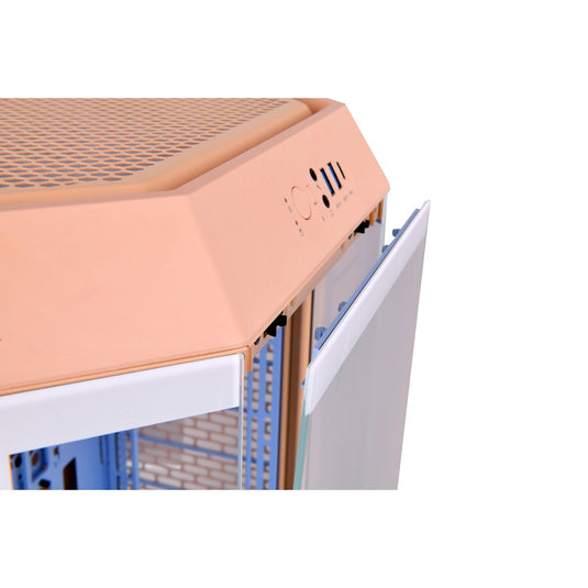 Thermaltake the tower 300 - peach fuzz mini tower behuizing (perzik | 3x usb-a | tempered glass)