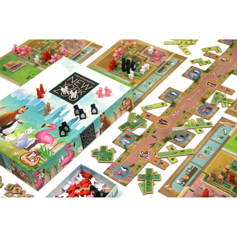 Afbeelding laden in galerijviewer, White goblin games new york zoo bordspel (nederlands, 1 - 5 spelers, 30 minuten, vanaf 10 jaar)
