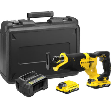 Stanley sfmcs300d2k fatmax® v20 accu reciprozaag 18v 2.0ah in koffer
