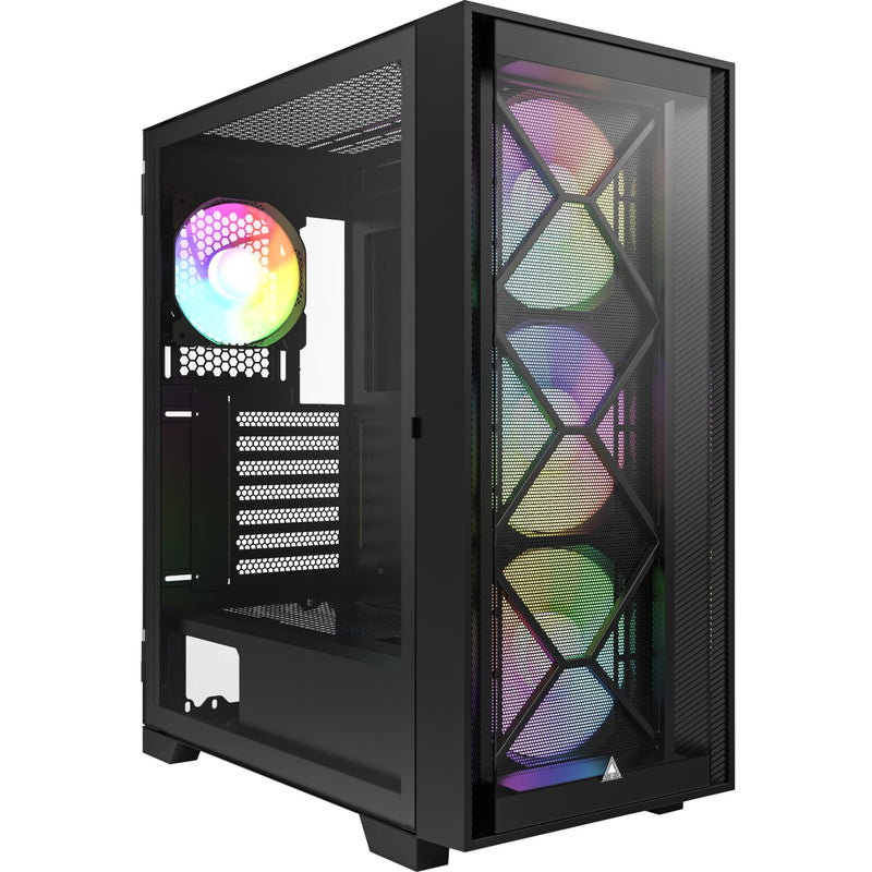 Afbeelding laden in galerijviewer, Montech air 1000 premium midi tower behuizing (zwart | 3x usb-a | tempered glass)
