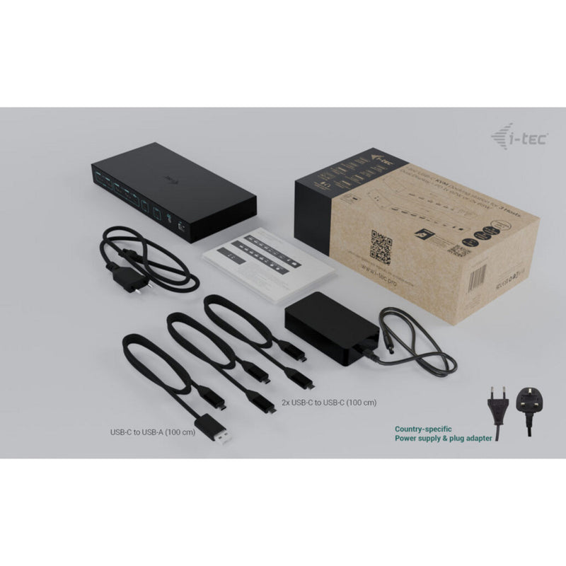 Afbeelding laden in galerijviewer, I-tec usb-c kvm dock pro dockingstation (zwart)
