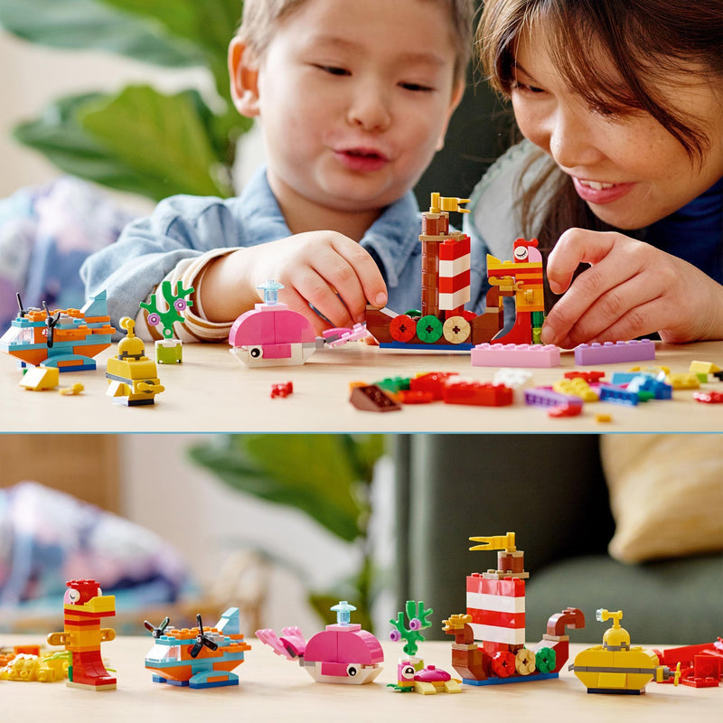 Afbeelding laden in galerijviewer, Lego classic - creatief zeeplezier constructiespeelgoed (11018)
