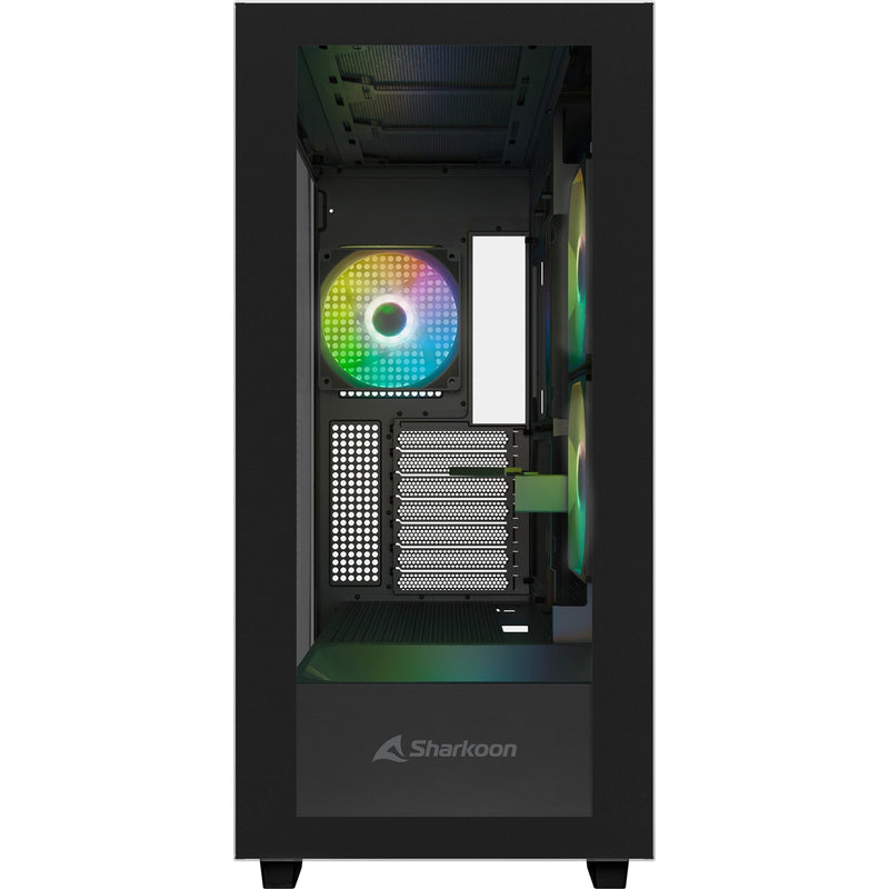 Afbeelding laden in galerijviewer, Sharkoon rebel c60 rgb midi tower behuizing (zwart | 2x usb-a | 1x usb-c | rgb | tempered glass)

