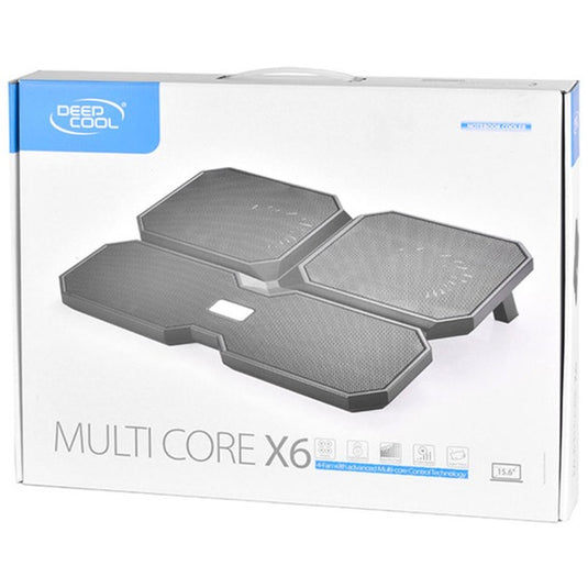 Deepcool multi core x6 laptopkoeler (zwart, 2x usb 2.0)