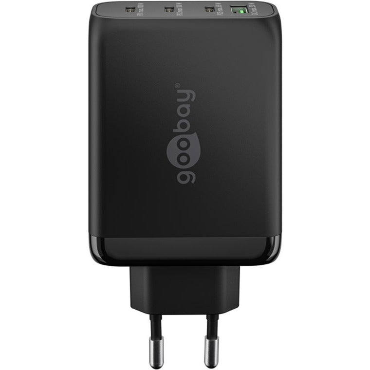 Afbeelding laden in galerijviewer, Goobay 100w gan usb-c pd multiport snellader (zwart, 3x usb-c, 1x usb-a)
