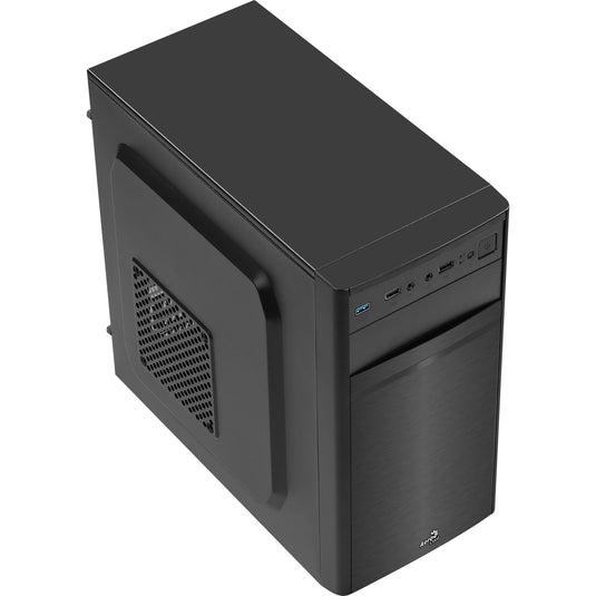 Aerocool cs-103 mini tower behuizing (zwart | 3x usb-a)