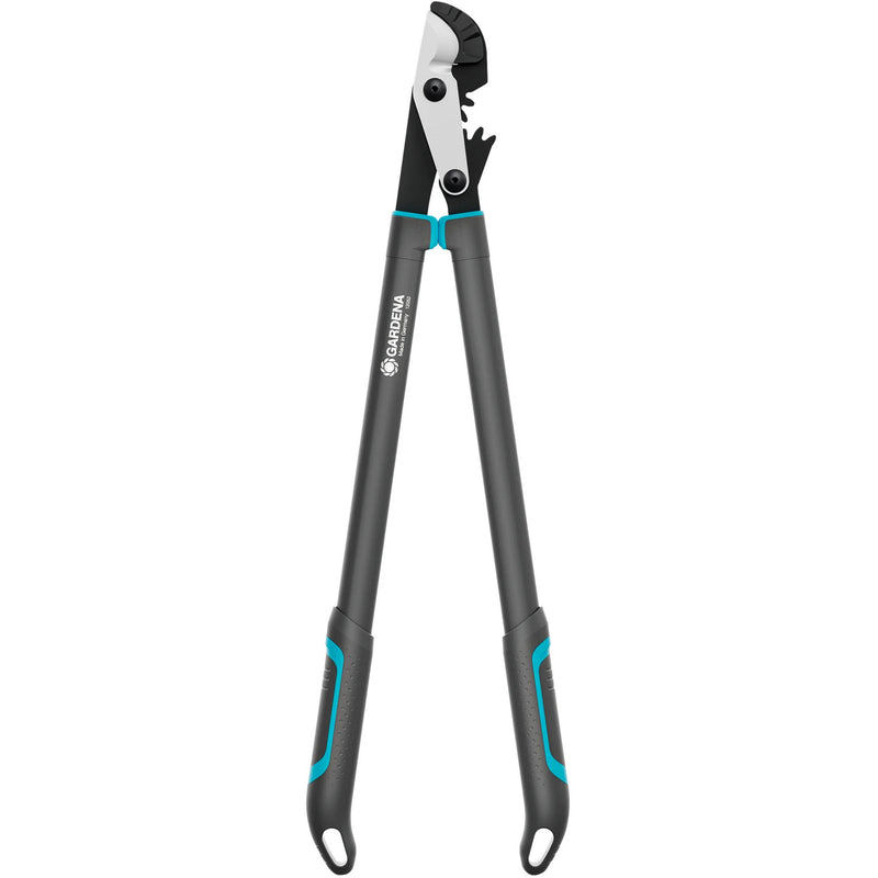 Afbeelding laden in galerijviewer, Gardena aambeeldtakkenschaar energycut pro l, met aambeeldsnede (grijs turquoise, 75cm, voor droog hout)
