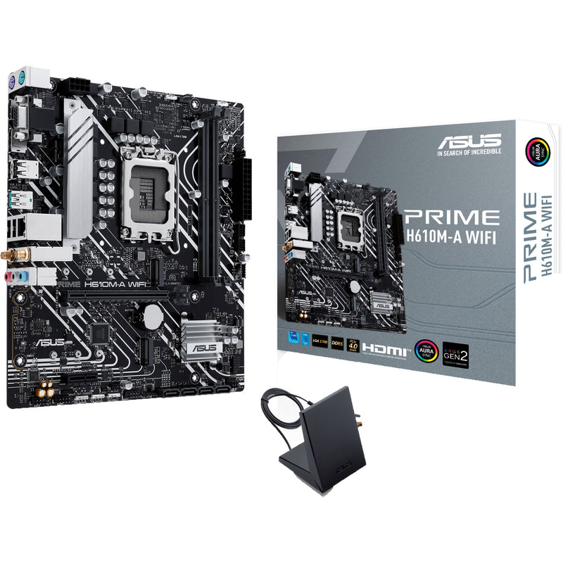 Afbeelding laden in galerijviewer, Asus prime h610m-a wifi socket 1700 moederbord
