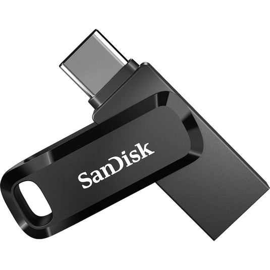 Sandisk ultra dual drive go 64 gb usb-stick (zwart, usb-a 3.2 (5 gbit s), usb-c 3.2 (5 gbit s))