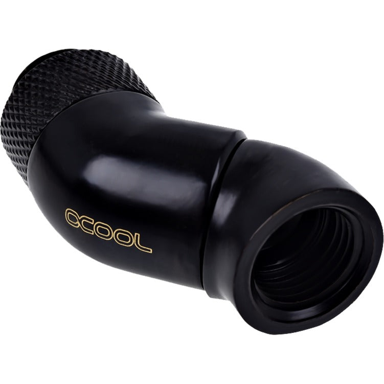 Afbeelding laden in galerijviewer, Alphacool eiszapfen angled adaptor double-45 graden aansluiting (zwart)
