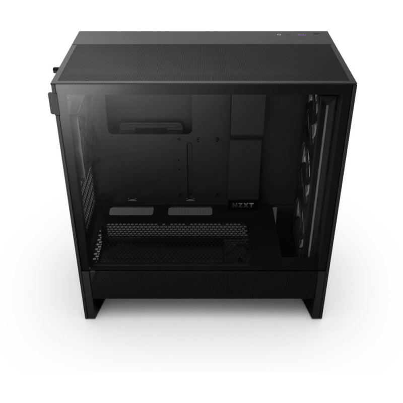 Afbeelding laden in galerijviewer, Nzxt h5 flow rgb v2 midi tower behuizing (zwart | 1x usb-a | 1x usb-c | rgb | tempered glass)

