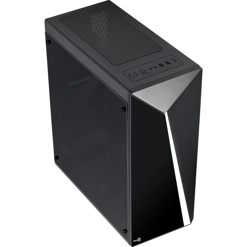 Afbeelding laden in galerijviewer, Aerocool shard midi tower behuizing (zwart | 3x usb-a | rgb | window)
