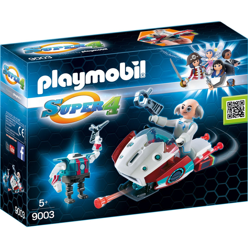 Afbeelding laden in galerijviewer, Playmobil super 4 - skyjet met dr. x robot constructiespeelgoed (9003)
