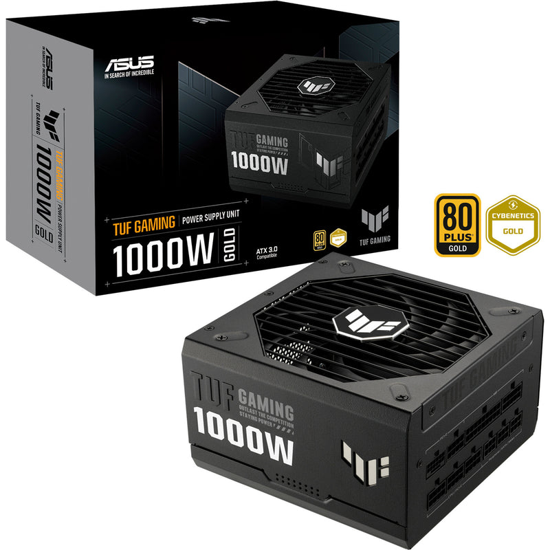 Afbeelding laden in galerijviewer, Asus tuf gaming gold modulaire 1000 watt voeding (zwart, 1x 12vhpwr, 4x pcie)
