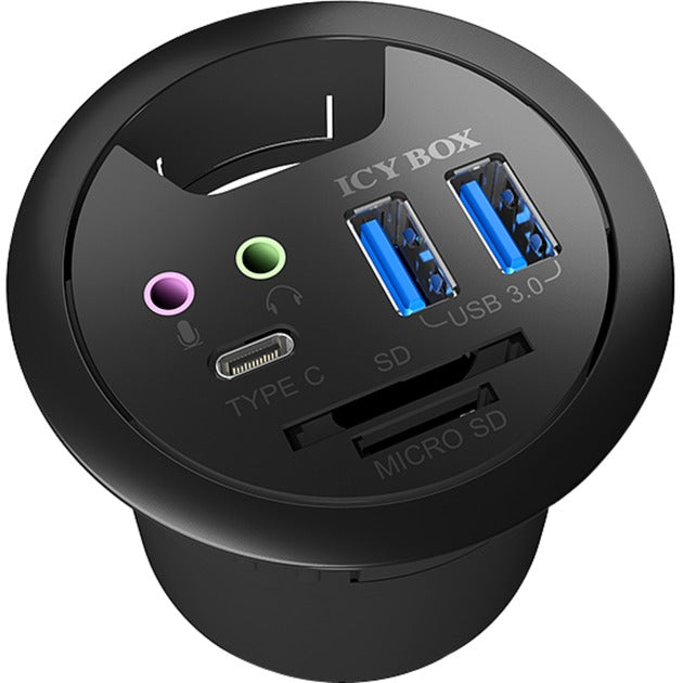 Afbeelding laden in galerijviewer, Icy box ib-hub1404a usb-hub (zwart)

