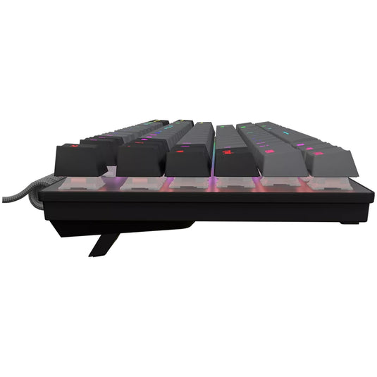 Lorgar azar 514tkl rgb mechanisch gaming toetsenbord (zwart, us lay-out (qwerty), logar dream, 80% (tkl), rgb)