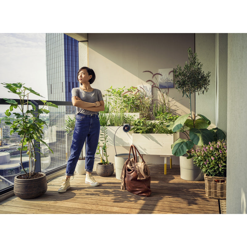 Afbeelding laden in galerijviewer, Gardena vakantiebewateringsset aquabloom set besproeiingscomputer (grijs, 13300-20, accu inbegrepen)
