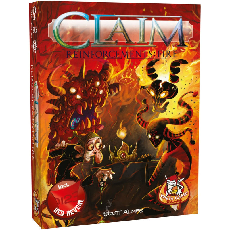 Afbeelding laden in galerijviewer, White goblin games claim reinforcements: fire kaartspel (nederlands, uitbreiding, 2 spelers, 25 minuten, vanaf 10 jaar)
