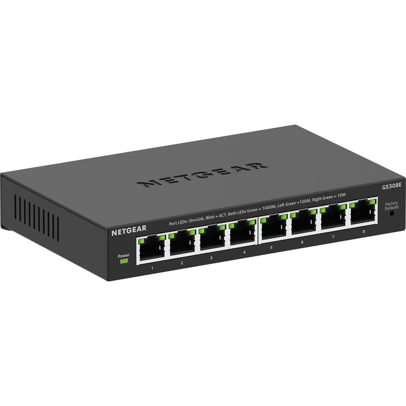 Afbeelding laden in galerijviewer, Netgear 8-poorts gigabit ethernet plus-switch (gs308ev4) (zwart)
