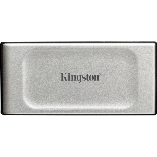 Kingston xs2000 portable 4 tb externe ssd (zilver zwart, sxs2000 2000g, usb-c 3.2 (20 gbit s))
