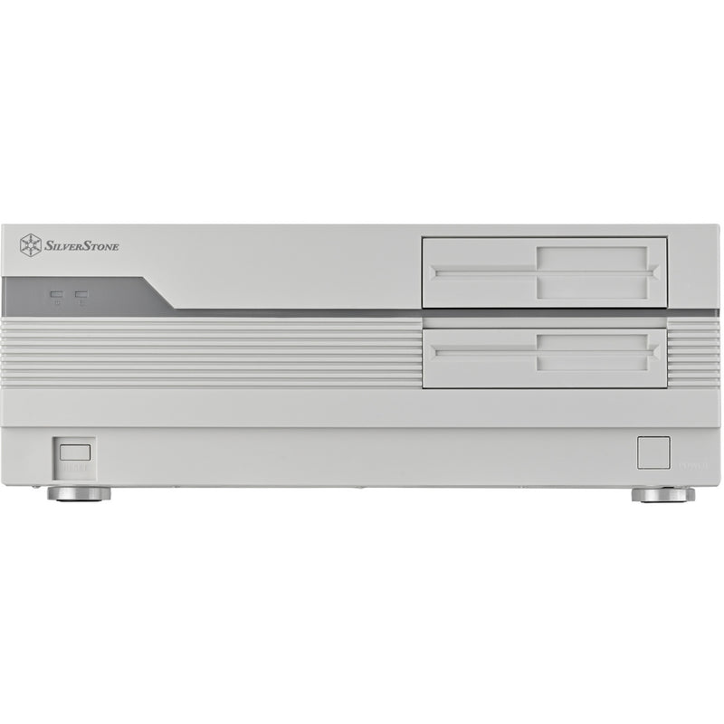 Afbeelding laden in galerijviewer, Silverstone flp01 htpc behuizing (crème | 2x usb-a | 1x usb-c)
