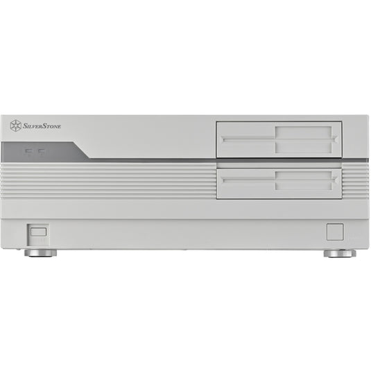 Silverstone flp01 htpc behuizing (crème | 2x usb-a | 1x usb-c)
