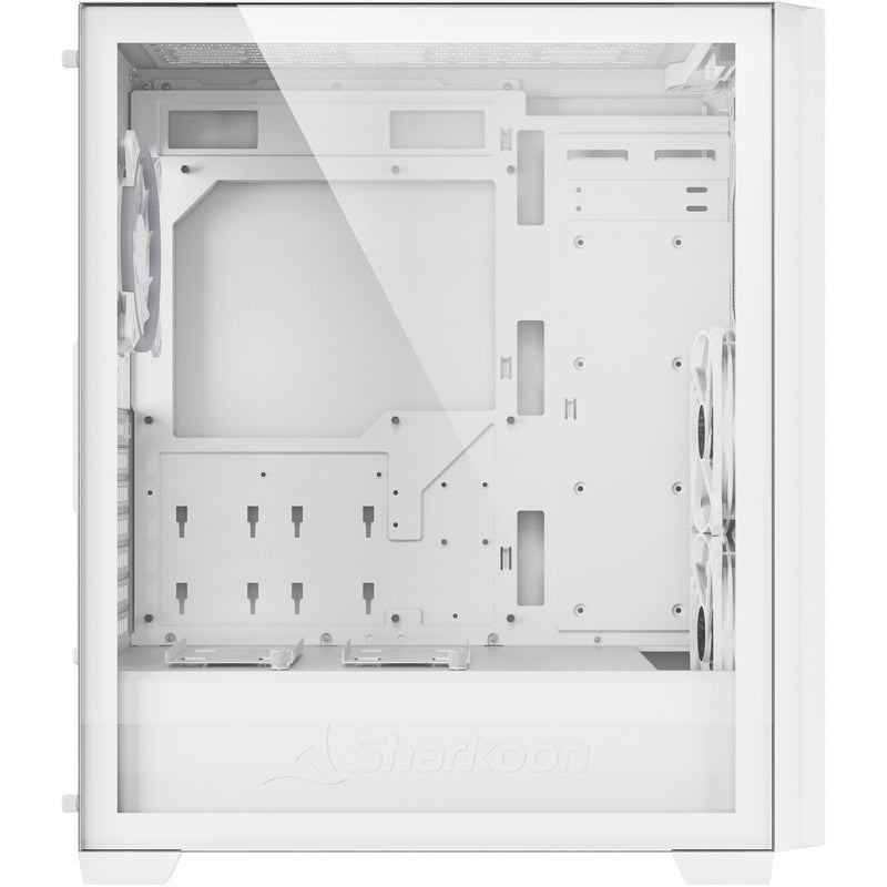 Afbeelding laden in galerijviewer, Sharkoon vs9 rgb white midi tower behuizing (wit | 2x usb-a | 1x usb-c | rgb | tempered glass)
