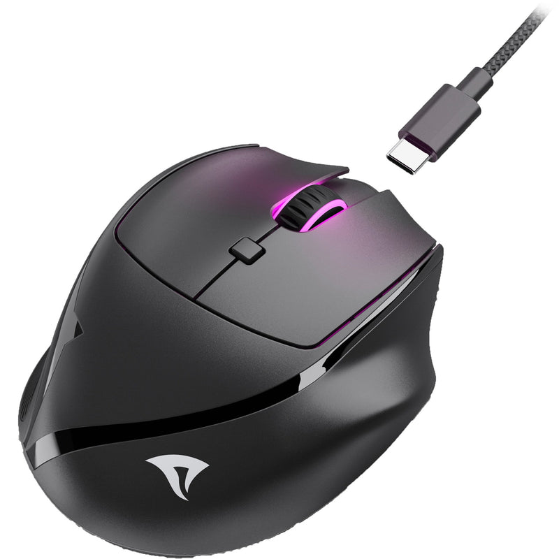 Afbeelding laden in galerijviewer, Sharkoon officepal m25w muis (zwart, 400 - 4000 dpi, rgb, 2,4 ghz usb)
