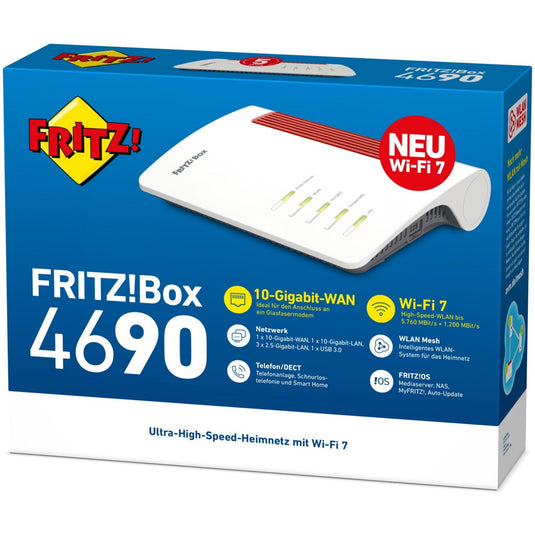 Fritz! box 4690 edition international router (wit rood)