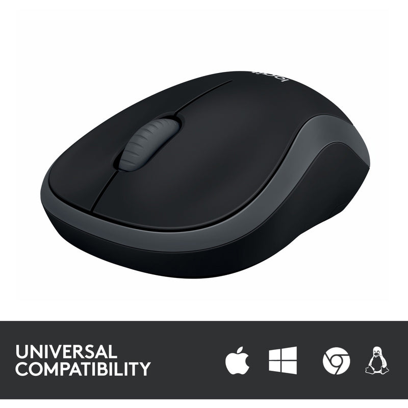 Afbeelding laden in galerijviewer, Muis logitech m185 grijs, zwart
