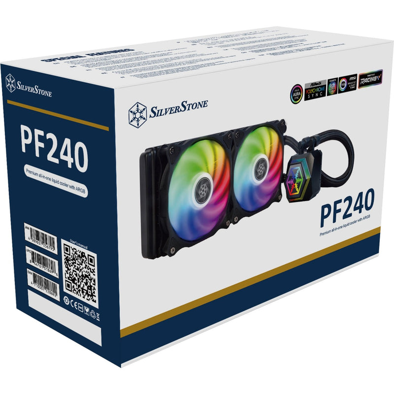 Afbeelding laden in galerijviewer, Silverstone sst-pf240-argb-v2 waterkoeling (zwart, incl. rgb controller)
