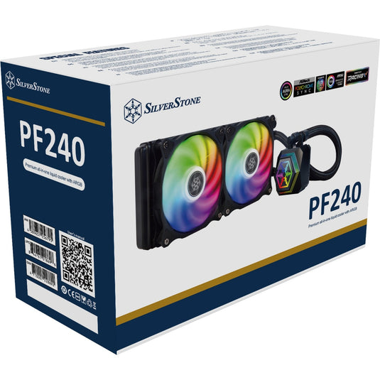 Silverstone sst-pf240-argb-v2 waterkoeling (zwart, incl. rgb controller)
