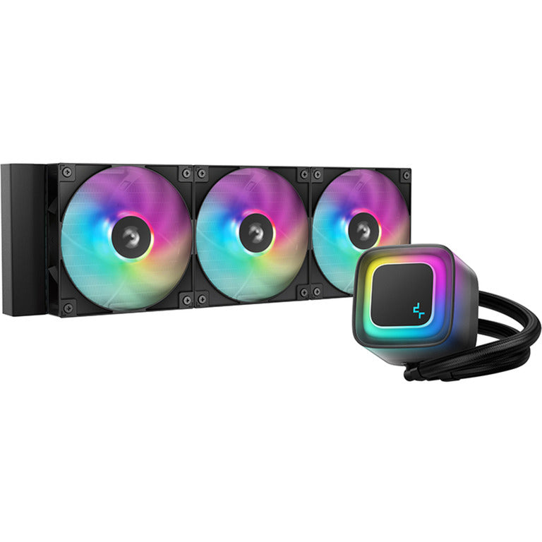 Afbeelding laden in galerijviewer, Deepcool le360 v2 serie - all-in-one waterkoeling - 360mm - rgb verlichting - zwart
