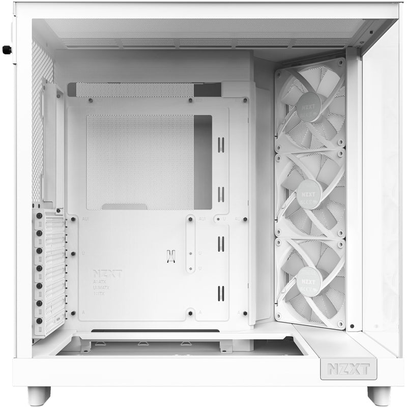 Afbeelding laden in galerijviewer, Nzxt h6 flow rgb midi tower behuizing (wit | 2x usb-a | 1x usb-c | rgb | tempered glass)
